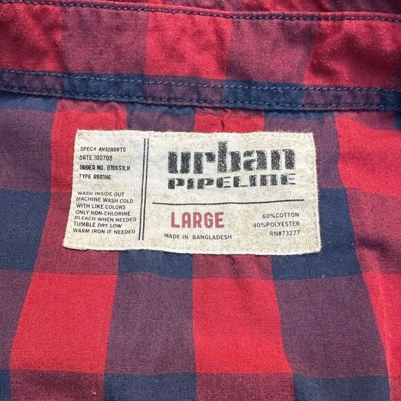 Men’s Urban Pipeline Plaid Long Sleeve - Picture 4 of 7